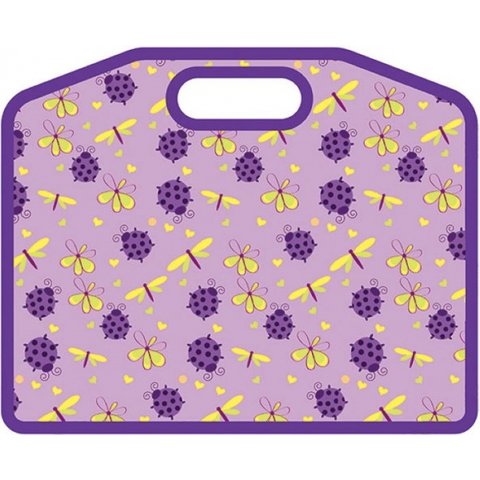 папка для тетрадей А4 Веселые жучки с ручками на молнии 43593