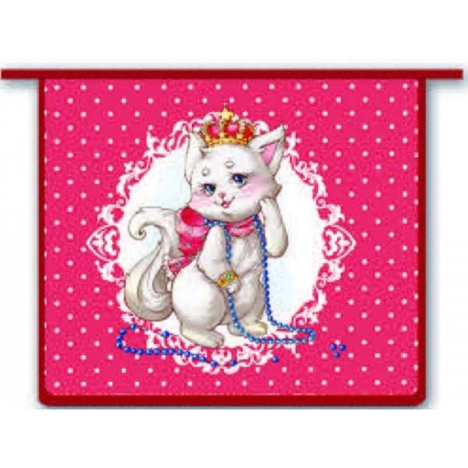 папка для тетрадей А5 на молнии Кошечка-принцесса на молнии 37102