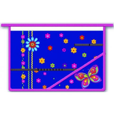 папка для труда А4 Красивая бабочка на молнии с внутренним блоком 37130