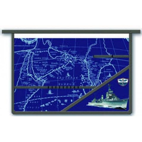 папка для труда А4 Военный корабль на молнии с внутренним блоком 37134