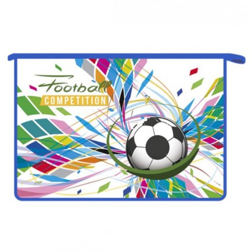 папка для тетрадей А4 на молнии ПТ-83 Оникс Яркий футбол