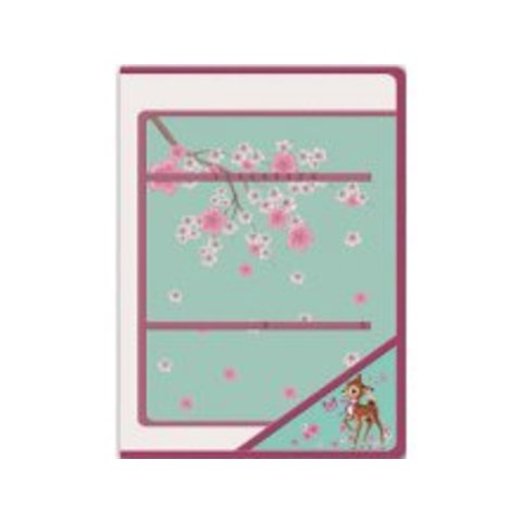 папка для труда А4 Олененок на молнии с внутренним блоком 40535