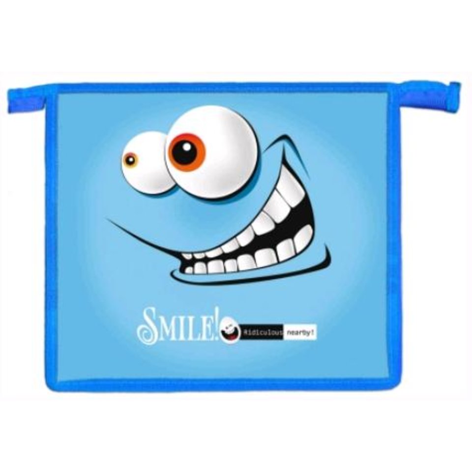 папка для тетрадей А5 на молнии Смайлик ПТ-2103