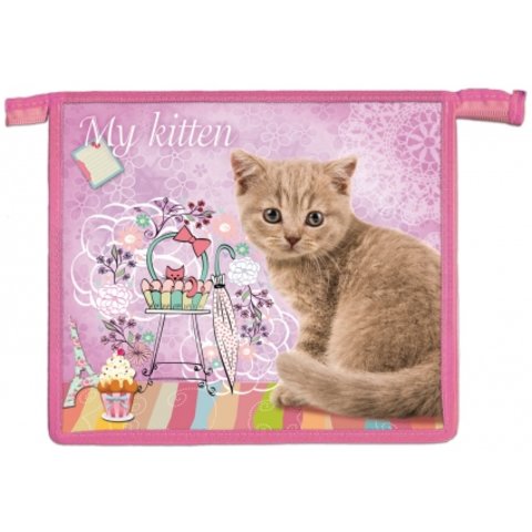 папка для тетрадей А5 на молнии Любимая киска ПТ-6271