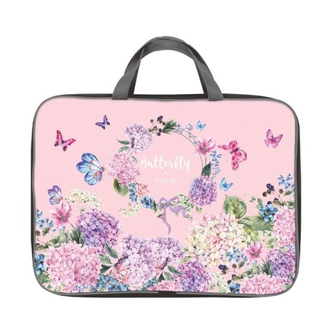 папка для тетрадей А4 с ручками Акварельные бабочки на молнии ПТРТМР-АБ