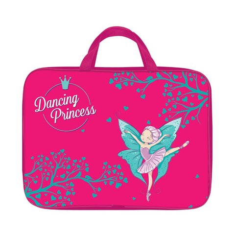 папка для тетрадей А4 с ручками Балерина на молнии ПТРТМР-БАЛ