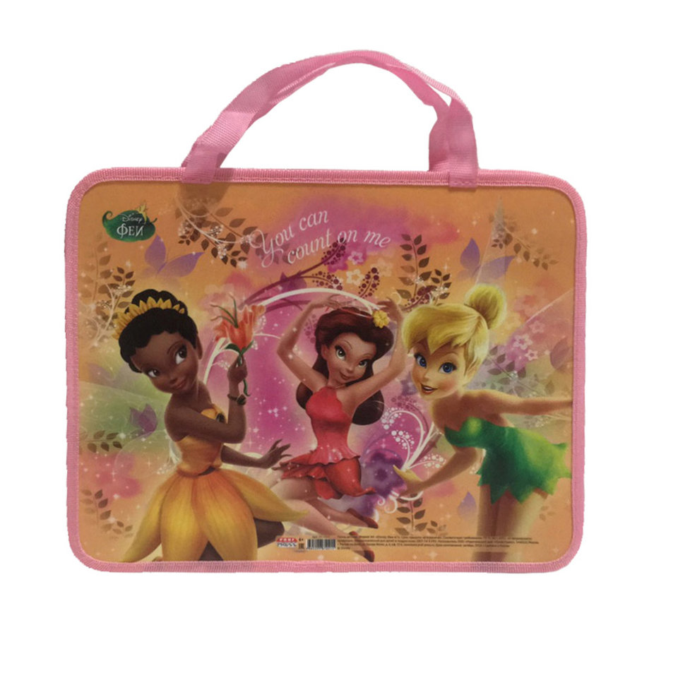 папка для тетрадей А4 с ручками Феи-67 на молнии П-1021