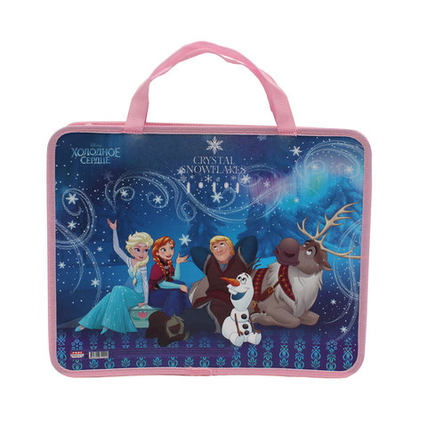 папка для тетрадей А4 с ручками Холодное сердце-89 на молнии П-1022