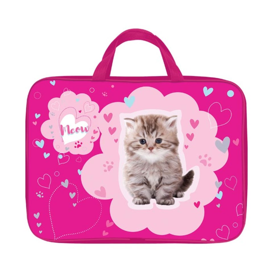 папка для труда А4 с ручками Маленький котик ПТРТМР-МЛК