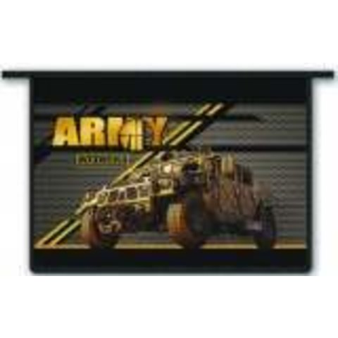 папка для тетрадей А4 на молнии Военный джип 37146