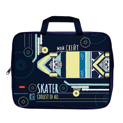 папка для тетрадей А4 с ручками Skater текстиль NSn 73043 Hatber