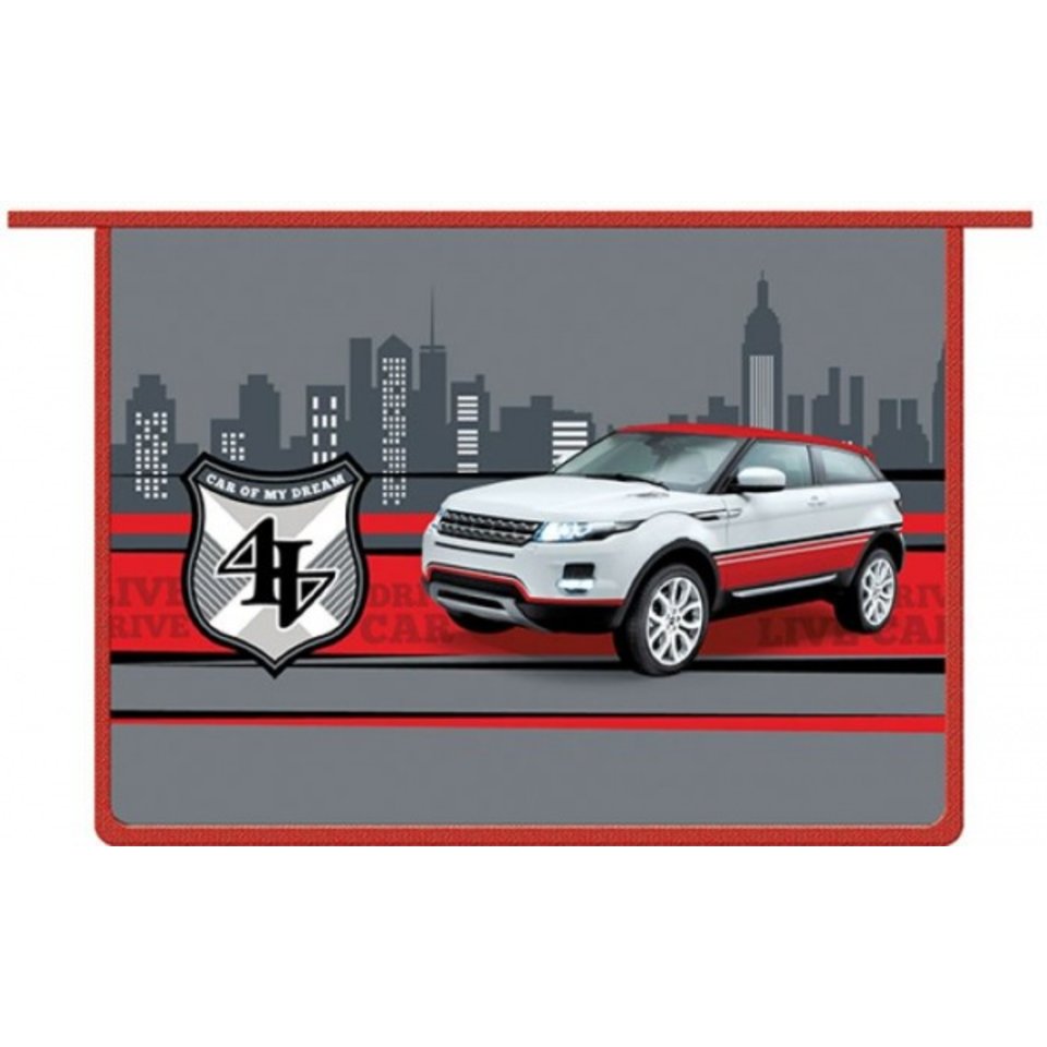 папка для терадей А4 Белый джип на молнии 43604