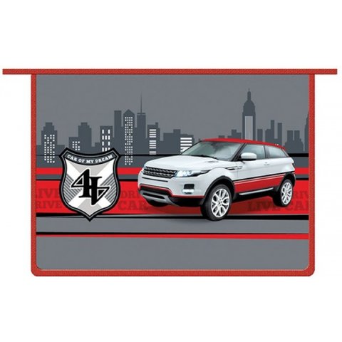 папка для терадей А4 Белый джип на молнии 43604