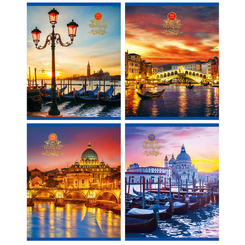 тетрадь 96 листов Traveling 2110 в клетку