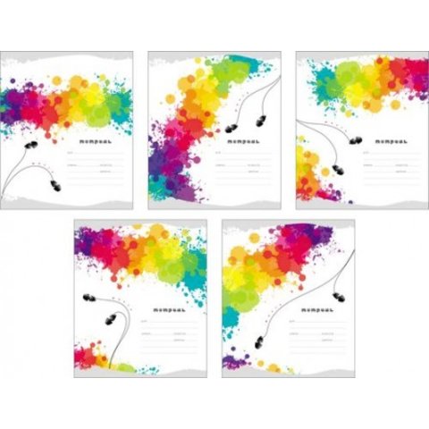 тетрадь 18 листов Музыка online 39943 в клетку