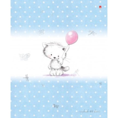 тетрадь 48 листов Мяу-Мяу 7-48-360 в клетку