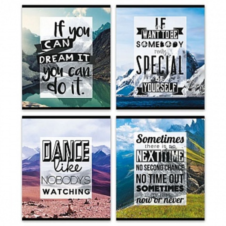 тетрадь 48 листов Цитаты 139685 в клетку