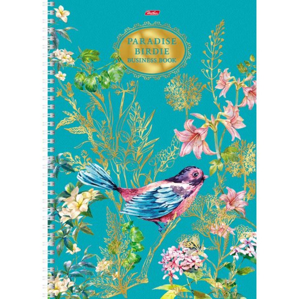 тетрадь А4 80 листов Райские пташки 3Dф на гребне (049801) в клетку