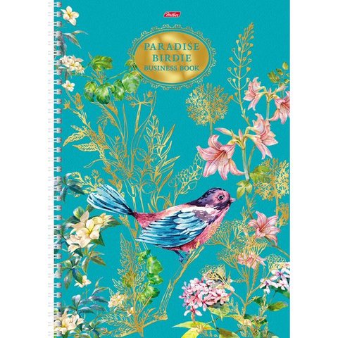тетрадь А4 80 листов Райские пташки 3Dф на гребне (049801) в клетку