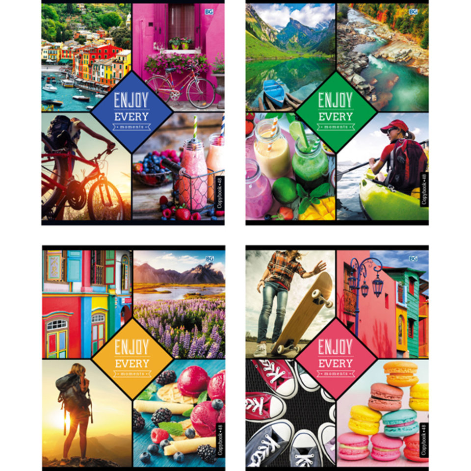 тетрадь 48 листов Цветной мир 3977 в клетку