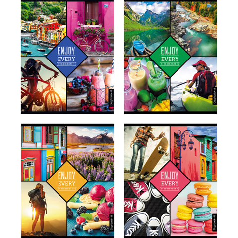 тетрадь 48 листов Цветной мир 3977 в клетку