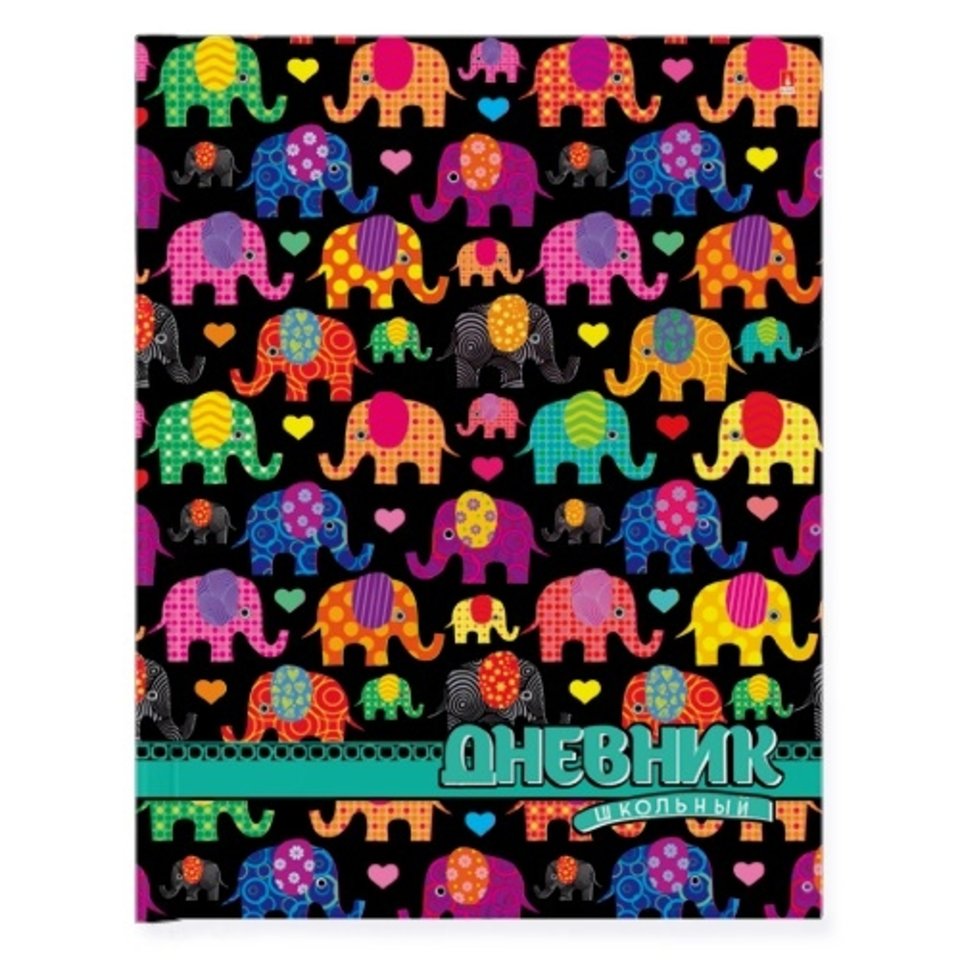 дневник для младших классов твердый переплет (M) Слоники 10-001/56