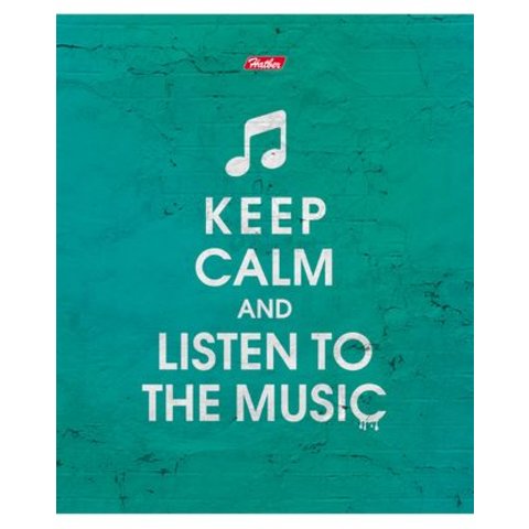 тетрадь 48 листов Keep calm в клетку