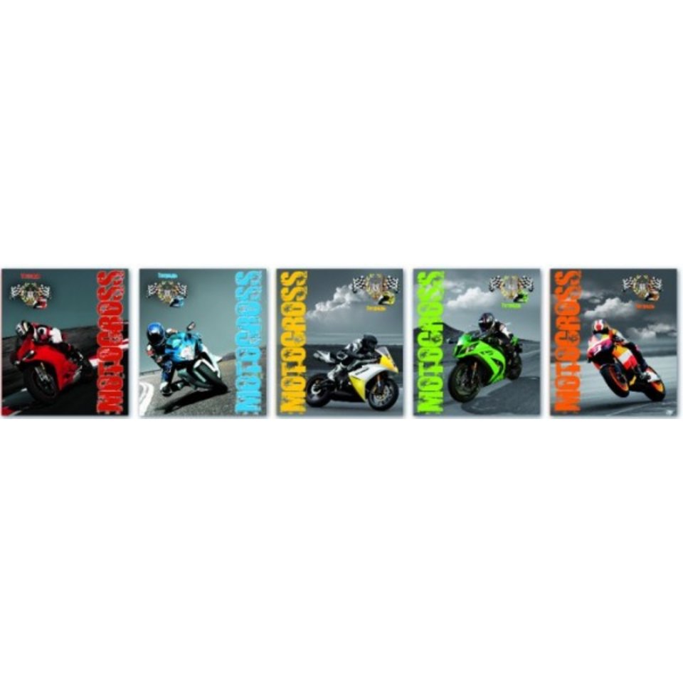 тетрадь 48 листов Мотокросс в клетку 34128/5