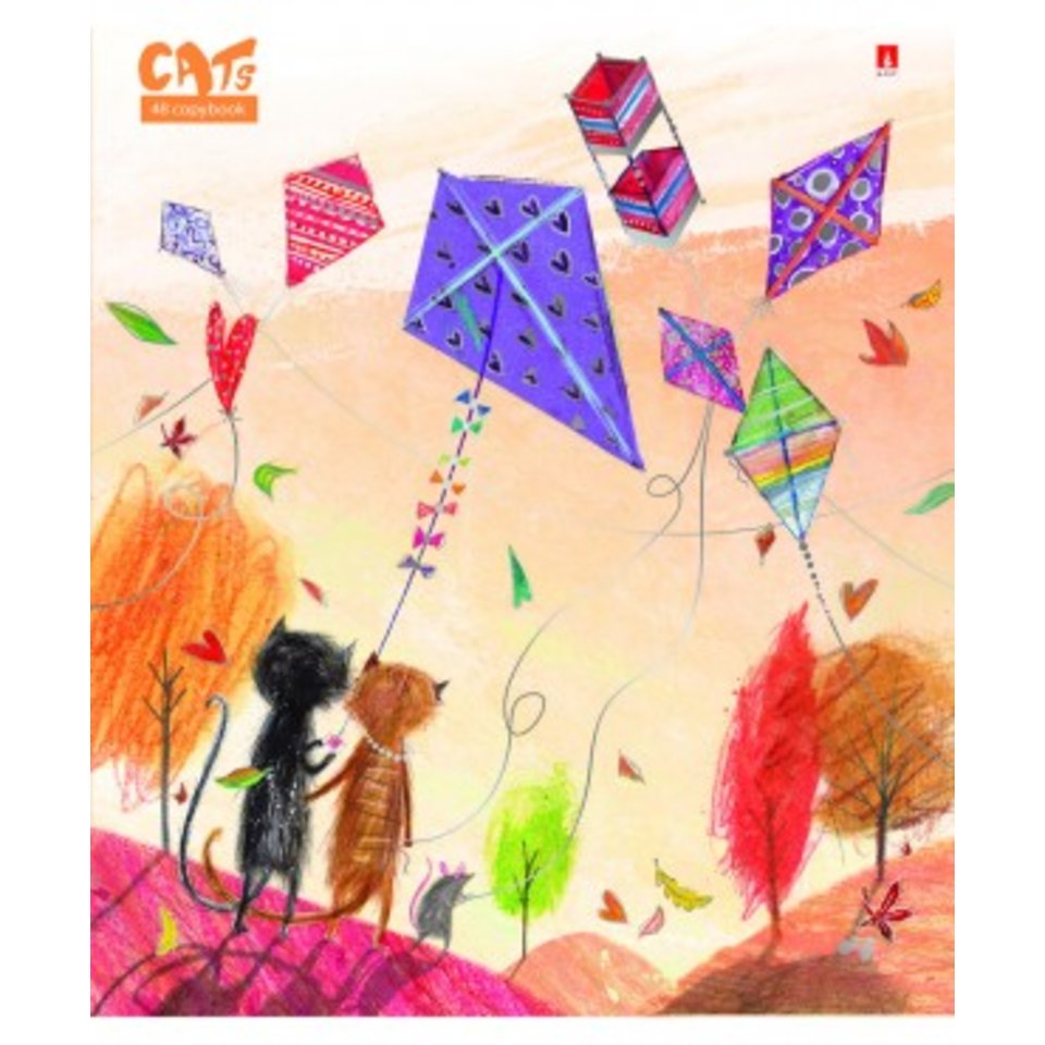 тетрадь 48 листов Праздник Кошки 7-48-114 в клетку