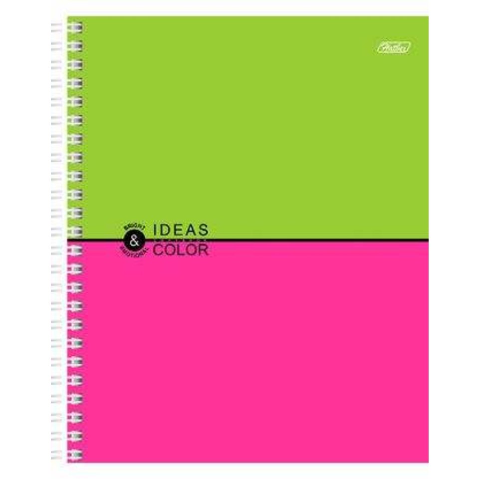 тетрадь 96 листов Ideas Color neon на спирали в клетку