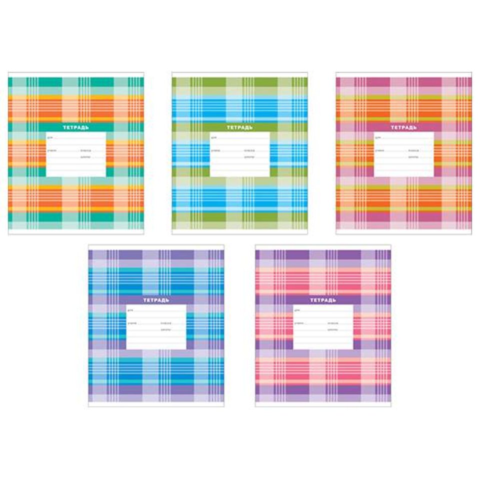 тетрадь 24 листа Новая шотландка 37534 в клетку