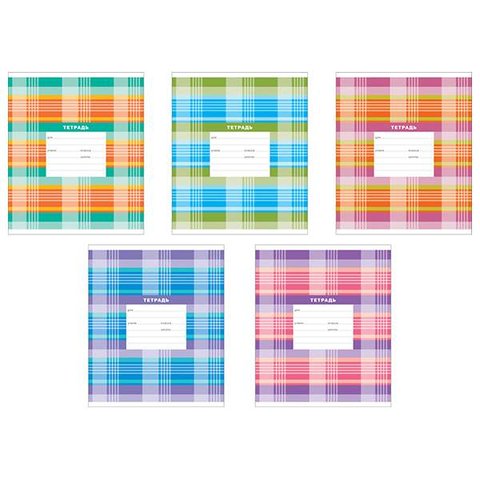 тетрадь 24 листа Новая шотландка 37534 в клетку