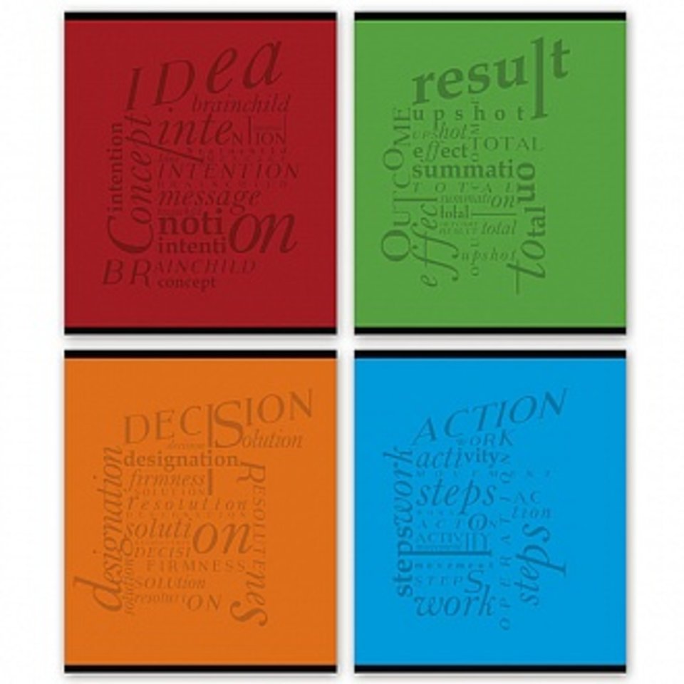 тетрадь 48 листов однотонная 139684 в клетку