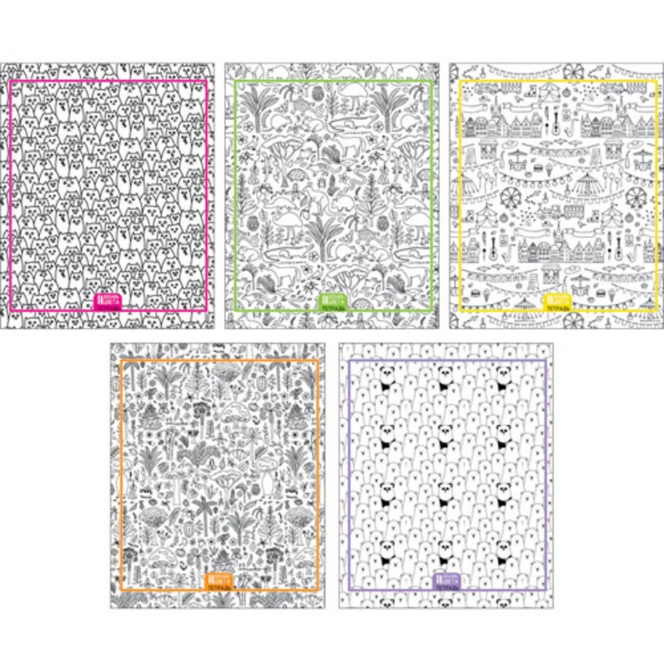 тетрадь 48 листов Добавь цвета (раскраска) в клетку 485632