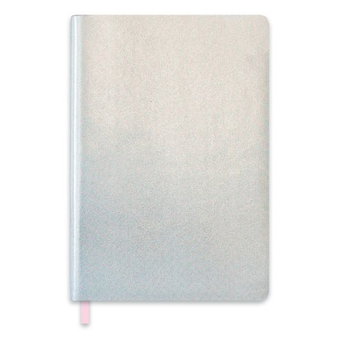 записная книжка А6 96 листов Шиммер металлик + розовый офсет 47478