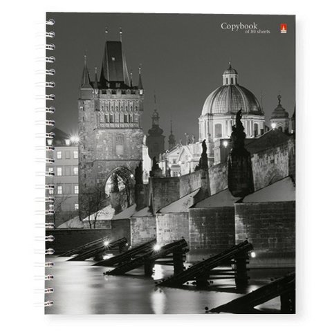 тетрадь 80 листов Города на гребне 7-80-038 в клетку