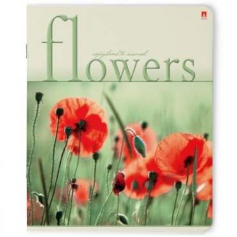 тетрадь 48 листов Цветы, Настроение 7-48-017 в клетку