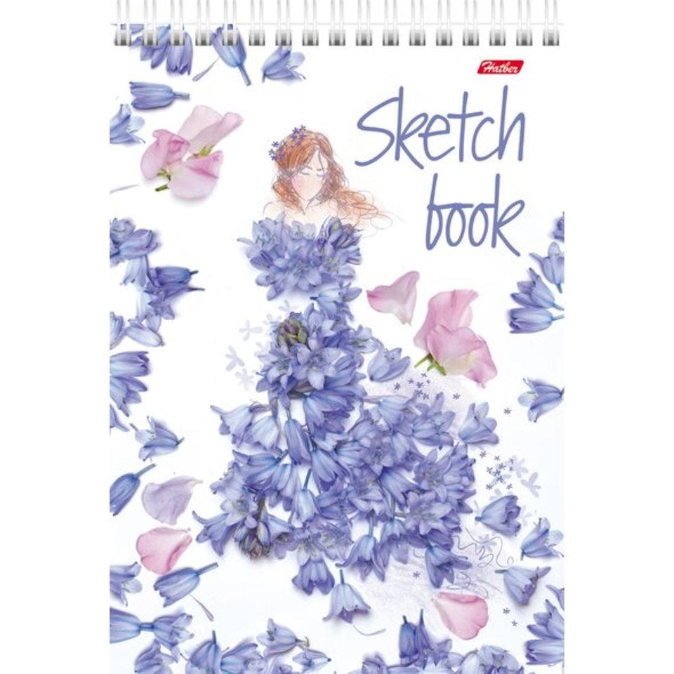 скетчбук А5 80 листов Танец лепестков на гребне 17122 (049195)