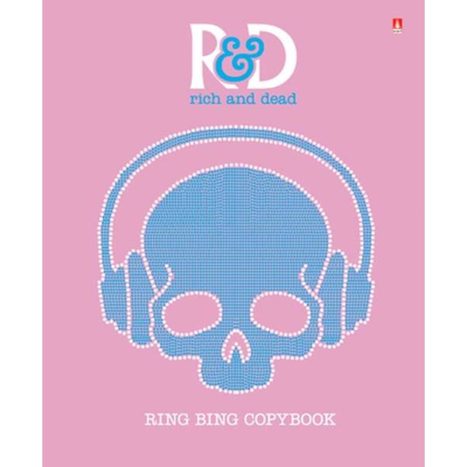 тетрадь на кольцах 150 листов Гламур черепа 7-150-097