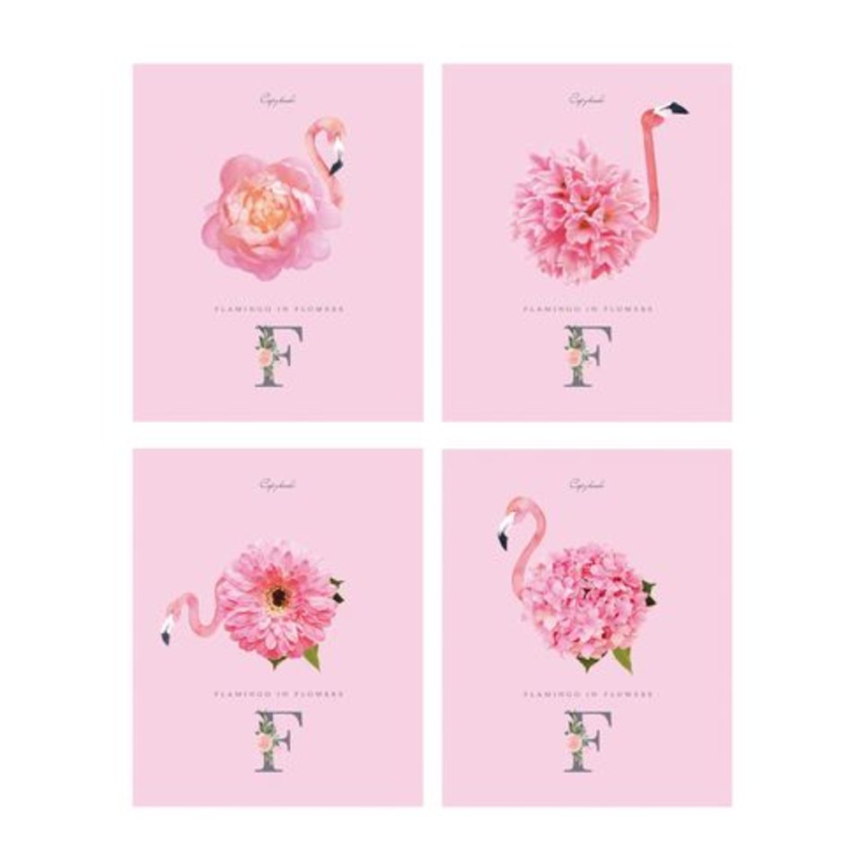 тетрадь 96 листов Розовый фламинго 6154 BG