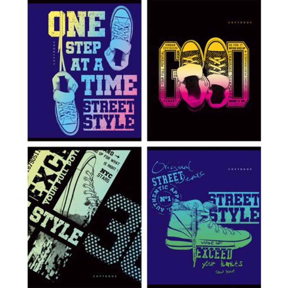 тетрадь 96 листов Sneakers в клетку 8311