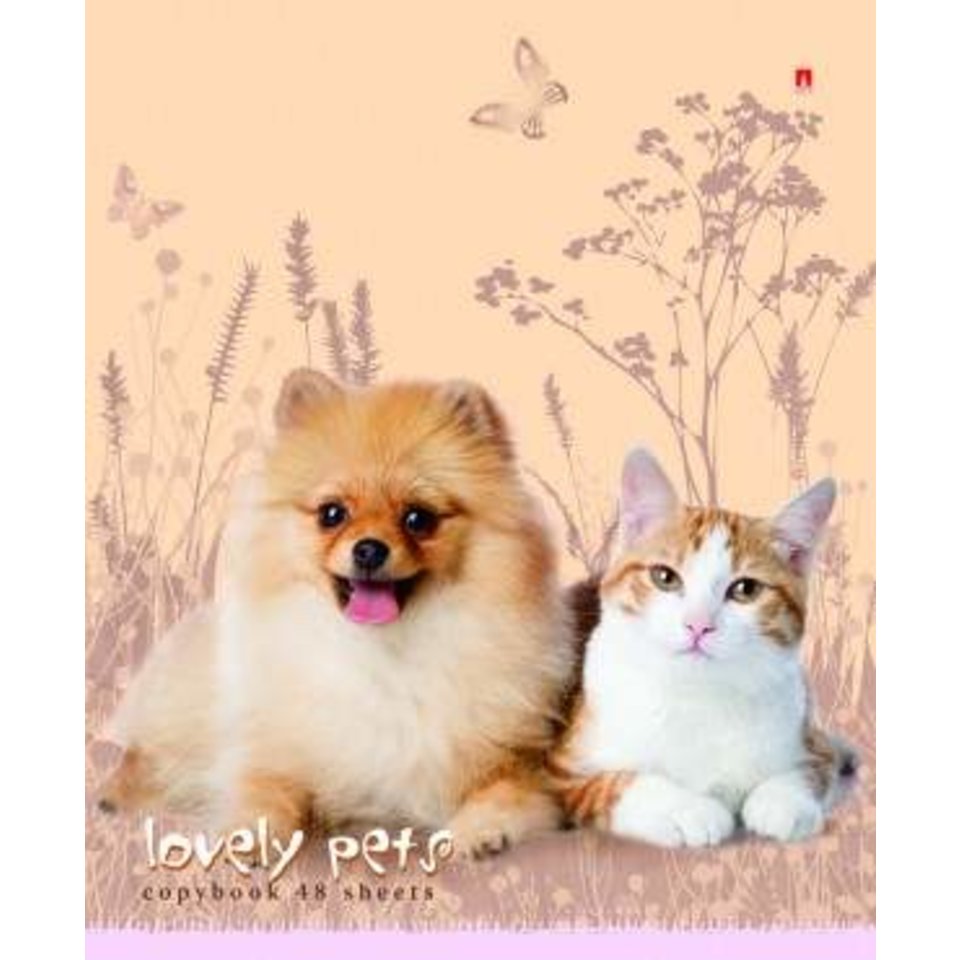 тетрадь 48 листов Котята, щенята 7-48-638 в клетку