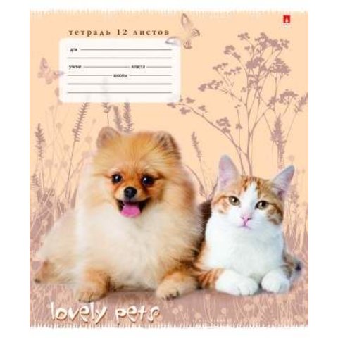 тетрадь 12 листов Котята 7-12-216/1 в клетку