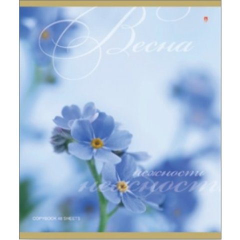 тетрадь 48 листов Нежные цветы 7-48-256