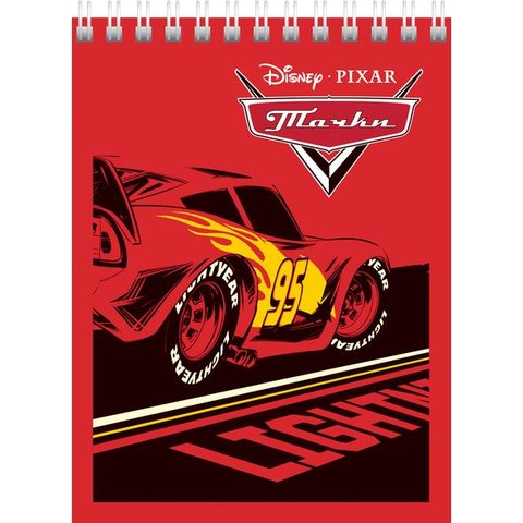 блокнот А6 40 листов Тачки- (DISNEY) на гребне (057090)