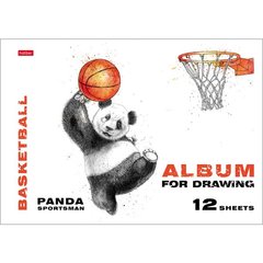 альбом для рисования 12 листов Панда-Спортсмен 067274