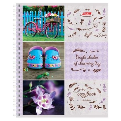 тетрадь 48 листов Яркие оттенки дня на гребне (047070)