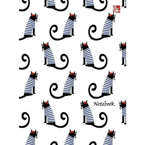 книга для записи А6 Коты в тельняшках 66420