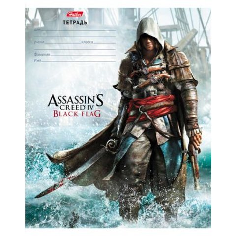 тетрадь 18 листов Assassin’s creed в линейку