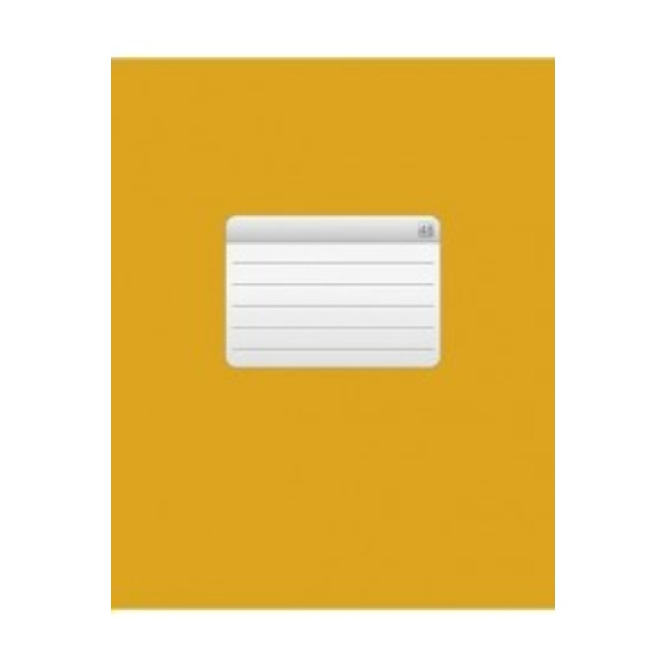 тетрадь 48 листов однотонная Желтая 12536 в клетку